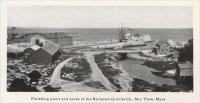 “Finishing plant and docks of the Rockport Granite Company, Bay View, Massachusetts.” (Mine & Quarry, June 1908)