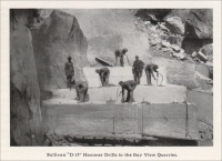 “Sullivan ‘D-15’ Hammer Drills in the Bay View Quarries.” (Mine & Quarry, June 1908)