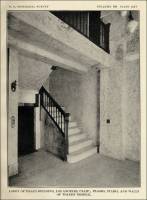 Photograph of lobby of the Isaacs building in Los Angeles, California; floors, stairs, and walls of Tokeen marble from Tokeen, Alaska, circa 1920.