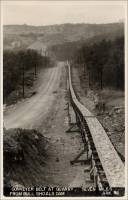 Conveyor Belt at Quarry, seven miles from Bull Shoal’s Dam, Ark. (postcard photograph, #96)