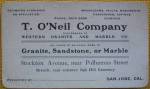Business Card T. O'Neil Company