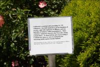 Information cards at the Spenger Memorial Garden, Benicia, CA