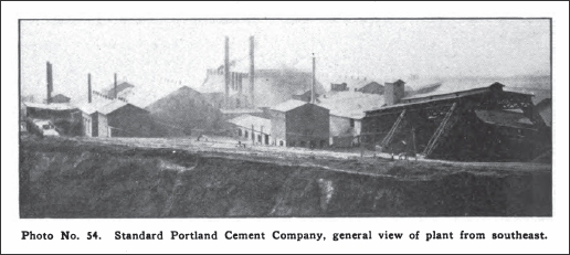 Standard Portland Cement Company, general view of plant from southeast.