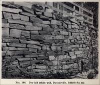 Dry-laid schist wall, Downieville