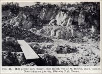 Holt Perlite rock quarry, Holt Ranch east of St. Helena, Napa County