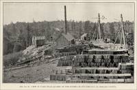 View in yard near quarry of the Eureka Slate Company