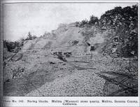 Paving blocks. Melitta (Wymore) stone quarry