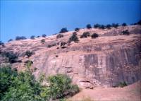 Photograph of the right side of McQuilvray Quarry