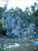 Photograph of the Oleta Marble Quarry as it appeared in 2003