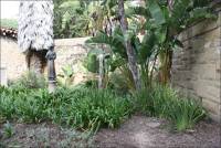 Bronze statue of a Spanish missionary priest in the Santa Barbara Mission Cemetery, CA