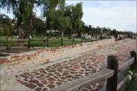 Walkway beside the Santa Barbara Mission lavanderia (CA)