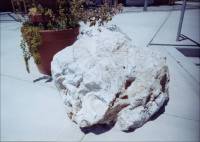 Close-up photographs of some of the marble rocks on the Santa Cruz campus