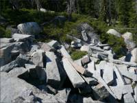 Crystal Lake Quarry granite pile, Placer County, CA