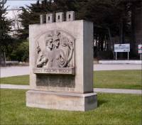 Award monument to the Santa Cruz Portland Cement Plant (Cemex), Davenport, CA