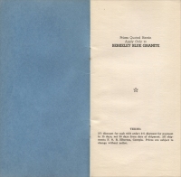 Title page of "Wholesale Price List, Berkeley Blue Memorials," 1952, Berkeley Granite Co., Elberton, Georgia