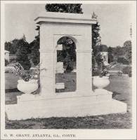 The Oglesby Memorial of Georgia marble, ca 1921