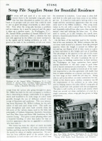 “Scrap Pile Supplies Stone for Beautiful Residence,” Stone, October 1925, pp. 606