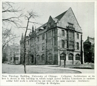 Theology Building, University of Chicago, from “Stone,” July 1926, pp. 421-422