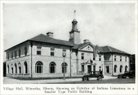 “Village Hall, Winnetka, Illinois, showing an exterior of Indiana Limestone in a smaller type public building.” – from “Stone,” Nov. 1926, pp. 677.