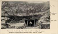 Entrance to the Fire Clay Mine of the Laclede Sewer Pipe company