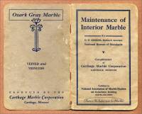Maintenance of Interior Marble, Carthage Marble Corp., Carthage, Missouri