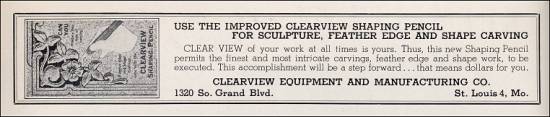 Clearview Equipment and Manufacturing Co., St. Louis, Missouri, Jan. 1948 advertisement