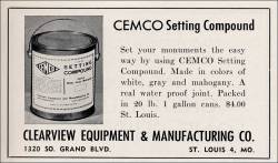 Clearview Equipment and Manufacturing Co., St. Louis, Missouri, June 1949 advertisement