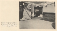 “Napoleon Gray floor in the El Buedor Apartment, at Omaha, Nebraska. James T. Allen, Omaha, Architect; Marble Contractor, Sunderland Bros. Co., Omaha.” (pp. 32)  (from "Napoleon Gray, An Adaptable Marble," 1926)
