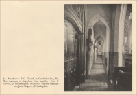 St. Mathew’s Roman Catholic Church at Conshohocken, Pennsylvania. The wainscot is Napoleon Gray marble. (from "Napoleon Gray, An Adaptable Marble," 1926)