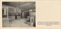 Napoleon Gray marble was used throughout in the Coshocton National Bank, Coshocton, Pennsylvania. (from "Napoleon Gray, An Adaptable Marble," 1926)