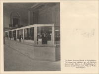 The Tenth National Bank of Philadelphia. The floors and counters are of Napoleon Gray. (from "Napoleon Gray, An Adaptable Marble," 1926)