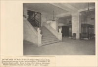 The stair treads and floors of the Safe Deposit Department of the Pennsylvania Company, in the Packard Building, Philadelphia, are Napoleon Gray marble. (from "Napoleon Gray, An Adaptable Marble," 1926)