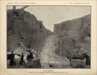 Plate III. Red Granite. Quarry of the Schneider Granite Company, Graniteville, Missouri (circa 1890)