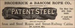 Broderick & Bascom Rope Co., St. Louis, Missouri, Dec. 1897 advertisement