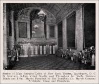 Earle Theater Main Entrance Lobby, Washington, D.C., circa April 1925