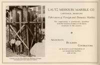 Lautz Missouri Marble Co., Carthage, Missouri, July 1925 advertisement