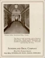 Sunderland Building Elevator Lobby, Omaha, Nebraska, circa April 1926