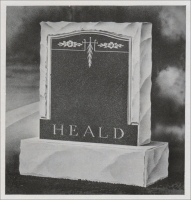 The Heald cemetery memorial design in A Plant and Its Product, published by the Drew Daniels Granite Co., Waterbury, Vt. ( circa 1910)