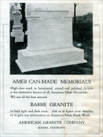 American Granite Company, Barre, Vermont &ndash; Mausoleum advertisement from Granite Marble & Bronze, October 1920, pp. 62