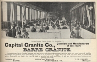 Cutting Sheds of Capital Granite Company, Montpelier, Vermont (from The Monumental News, March 1896, pp. 205)