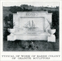“Typical of work of Barre colony of granite sculptors.”  “Cemetery Successful in Beauty,” in The Monumental News, July 1929.