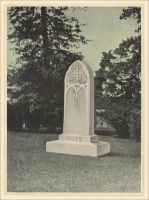 The Hote memorial, pp. 65 of "Modern Memorials in Marble," Vermont Marble Co., 1922