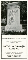“A specimen of our work made for F. J. Scholz & Son, Evansville, Indiana.” (Novelli & Calcagni advertisement from The Monumental News, March 1906, pp. 237)