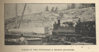Scene at the Wetmore & Morse quarry (near Barre, Vermont, ca. 1892)