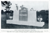 The Erbstein Memorial, Chicago, Illinois (from The Rock of Ages Magazine, November 1927, Rock of Ages Corporation, Barre, Vermont, Vol. V, No. 5, pp. 21)