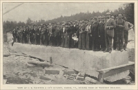 “View at C. E. Tayntor & Co.’s quarry, Barre, Vt., during visit of western dealers” (from "The Monumental News," Oct. 1895)