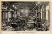 Interior of Jones Brothers&rsquo; polishing shed, Barre, Vermont, ca 1902