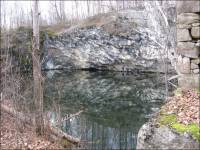 Photo of Prime/Richmond marble quarry (aka VT Marble Co. quarry 238, Brandon, VT, by Bill Powers, 11/2010